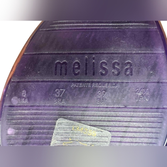 Melissa + Jean Paul Gaultier Purple Heels Strappy Size 8 NWOB - Picture 10 of 10